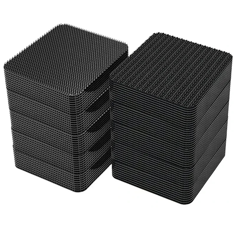 Autocollants en fibre de carbone pour tapis de voiture, double face, haute adhérence, patchs pour tapis de sol, tapis de pied pour la maison, bandes coordonnantes, nouveaux patchs