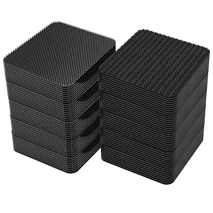 Autocollants en fibre de carbone pour tapis de voiture, double face, haute adhérence, patchs pour tapis de sol, tapis de pied pour la maison, bandes coordonnantes, nouveaux patchs