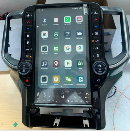 Lecteur Dvd de voiture de 13.6 pouces, Radio Android, écran tactile, Navigation Gps, Carplay pour Dodge Ram 2018 – 2023