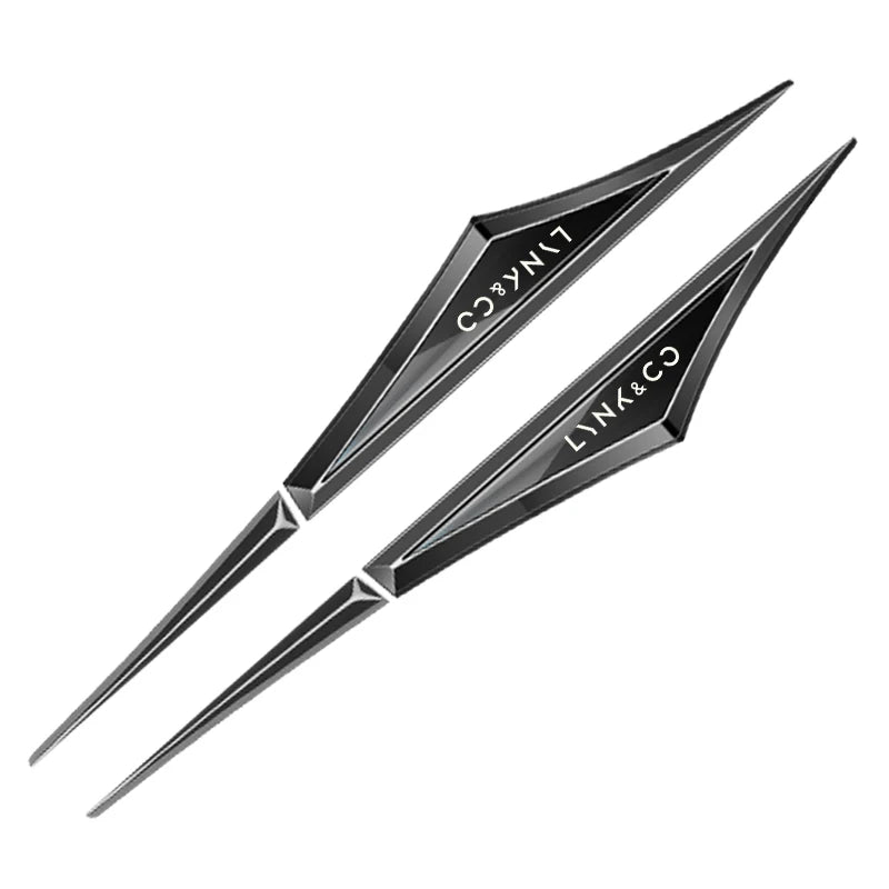 Autocollants de voiture en alliage 3d, 2 pièces, accessoires de voiture pour LYNK & CO 01 02 03 05 06