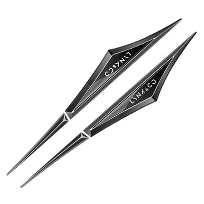 Autocollants de voiture en alliage 3d, 2 pièces, accessoires de voiture pour LYNK & CO 01 02 03 05 06