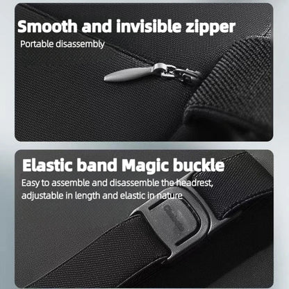 Ensemble de Support lombaire ergonomique pour appui-tête de voiture, coussin de Protection du cou en mousse à mémoire de forme, housse en peluche respirante, fournitures universelles pour véhicule