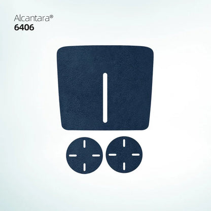 Alcantara Water Cup Pad pour XPeng G9, Central Control Storage Door Slot Pad, Antidérapant, Feuille décorative
