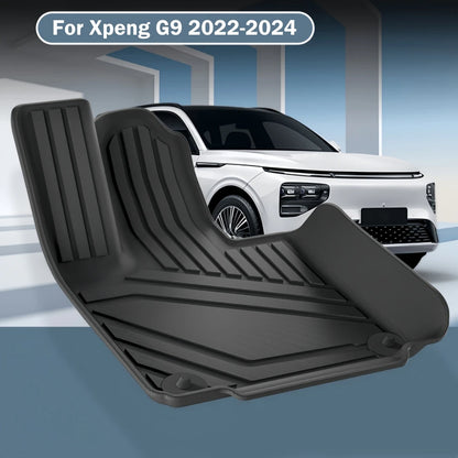Tapis de sol 3D TPE pour Xpeng G9, tapis de coffre, doublure de cargaison, imperméable, inodore, toutes saisons, polymères, LHD, 2022-2024