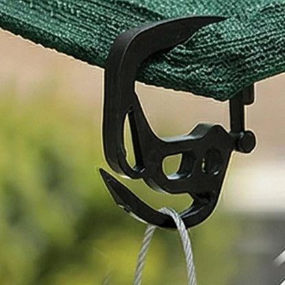 200/50x Crochets de fixation en plastique pour filet d'ombrage, pinces de maintien portables pour toile pare-soleil et filet de jardin