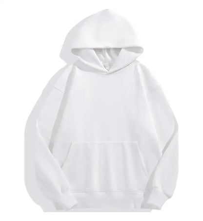 Sweat-shirt à capuche surdimensionné pour hommes et femmes, Simple et à la mode, couleur unie, haut à manches longues assorti, S-3XL