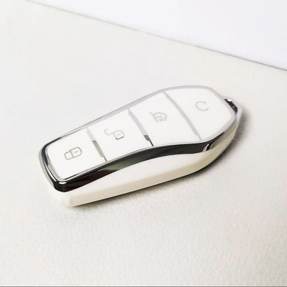 Étui de protection pour clé de voiture en TPU souple, 4 boutons, pour BYD Qin Plusdmi Atto 3 Han EV Dolphin, accessoires de voiture durables, nouvelle collection
