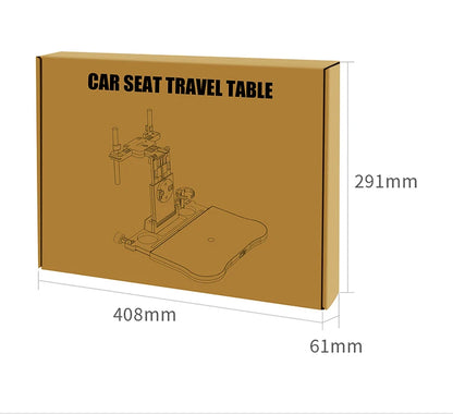 Plateau de voyage multifonctionnel haut de gamme pour voiture, pliable, avec porte-gobelet, adaptable à la plupart des voitures, idéal pour les voyages en voiture