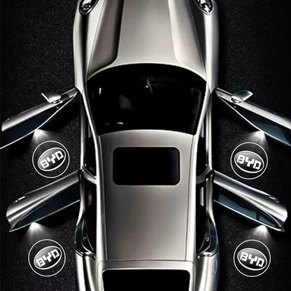 Pour BYD Atto 3 Act Tang F3 E6 Yuan Song Plus EV F0 Qin 2 pièces LED sans fil porte de voiture lampe de bienvenue projecteur lumière accessoires automobiles