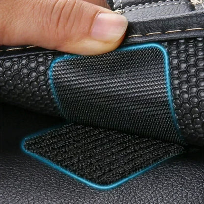 Autocollants en fibre de carbone pour tapis de voiture, double face, haute adhérence, patchs pour tapis de sol, tapis de pied pour la maison, bandes coordonnantes, nouveaux patchs