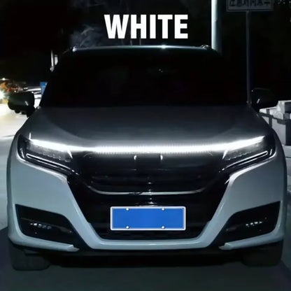 Bande lumineuse de capot de voiture à LED météore dynamique, guide universel de capot moteur, barre lumineuse décorative, lumières de sauna automatiques, feux de course de voiture, 1PC