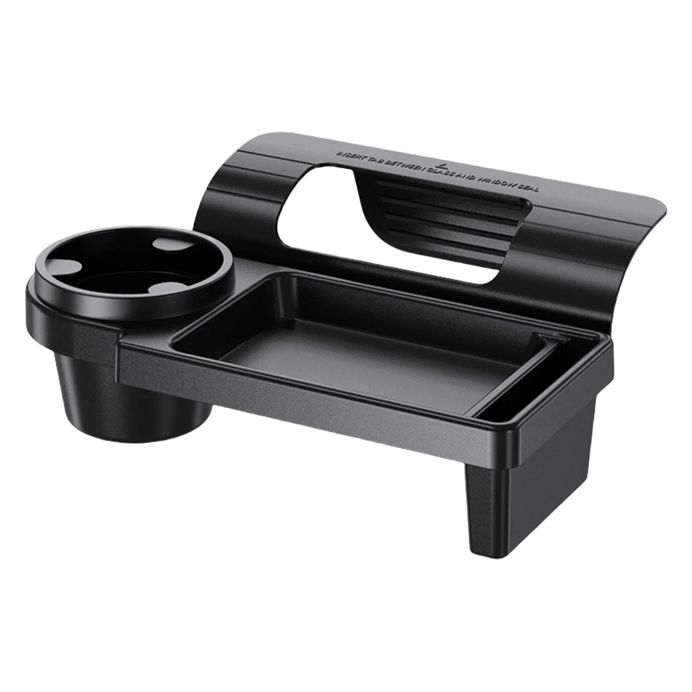 Boîte d'évaluation de voiture multifonctionnelle avec porte-gobelet, porte latérale, fenêtre, fente pour téléphone, confrontStorage T1 pour véhicule
