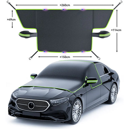 Bouclier de neige pour fenêtre de voiture, pare-brise entièrement enveloppé pour l'extérieur, imperméable, Protection contre la glace, hiver