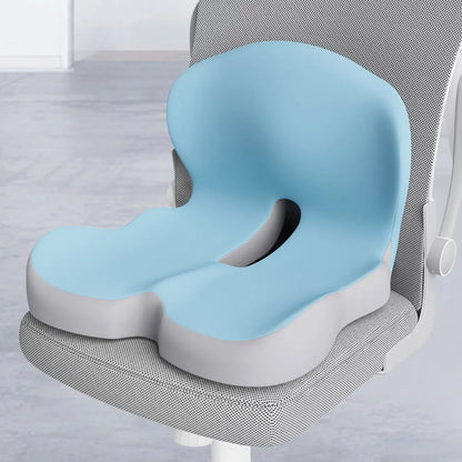 Coussin de chaise de bureau intégré en forme de L en mousse à mémoire de forme, avec Support arrière, coussin de siège de voiture pour employés de bureau, conducteurs de voiture