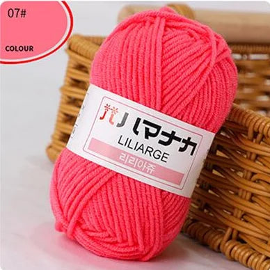 Fil de laine à tricoter en coton doux et doux pour bébé, fil de velours en fibres épaisses, fil de laine à tricoter à la main pour pull de bricolage
