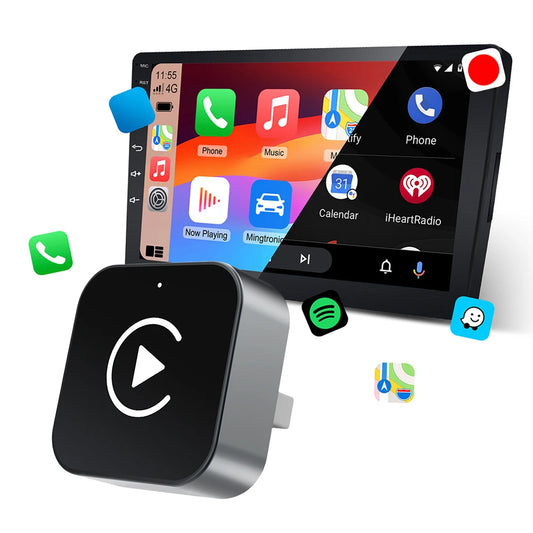 Adaptateur CarPlay Android Auto sans fil 2 en 1, boîtier Carplay AI, connexion automatique, adaptateur CarPlay sans fil pour voitures CarPlay filaires en usine