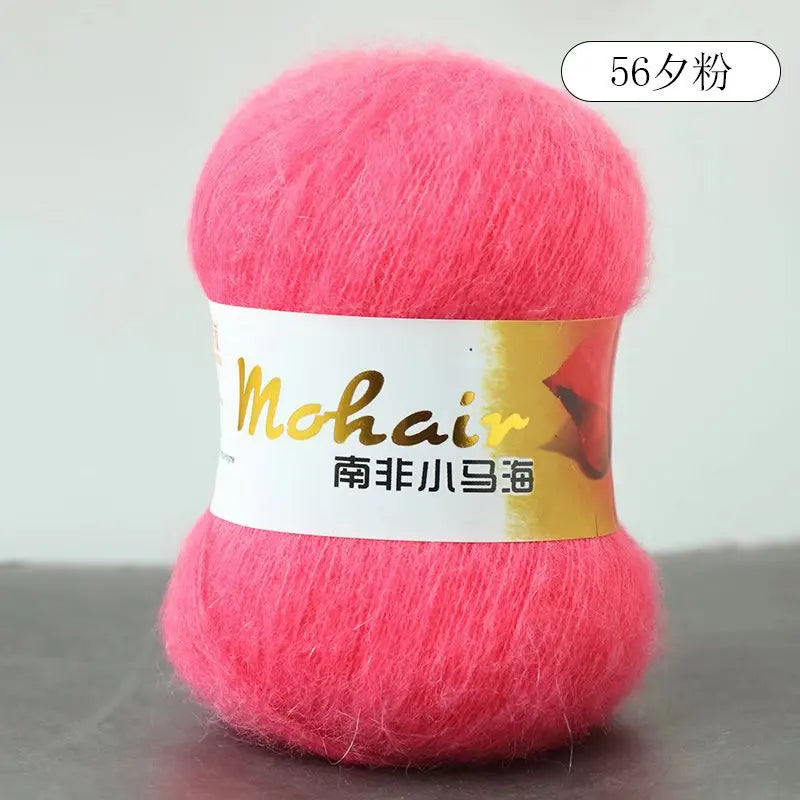 Fil de laine Mohair d'alpaga en peluche pour fil à tricoter, écharpe de pull 40 grammes/boule, fils épais de Lanas doux et chaud gonflés