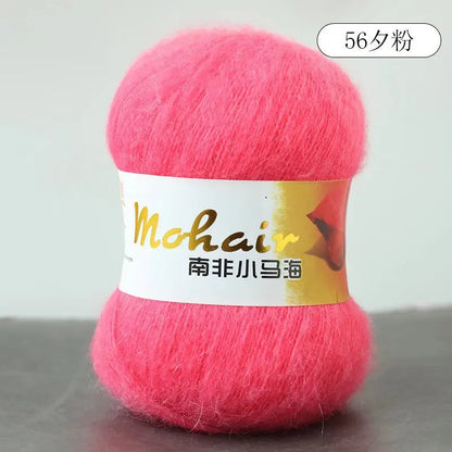 Fil de laine Mohair d'alpaga en peluche pour fil à tricoter, écharpe de pull 40 grammes/boule, fils épais de Lanas doux et chaud gonflés