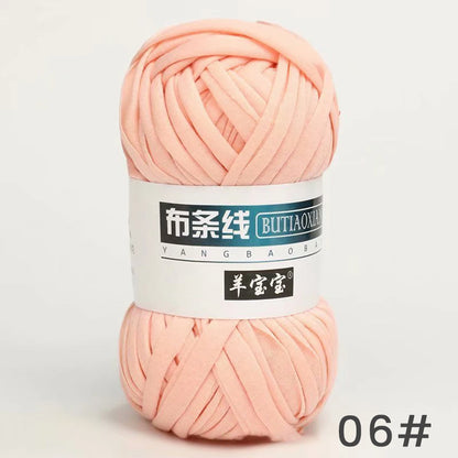Fil épais de 100g, tissu coloré Super doux, bande de fil pour tricoter à la main, sac tissé, panier de tapis, matériel tricoté à la main, bricolage