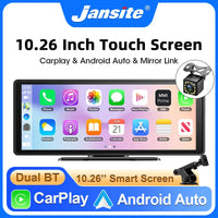 Écran Carplay sans fil portable, caméra de recul arrière HD, autoradio DVR, lecteur vidéo MP5, Android Auto, 10.26 pouces