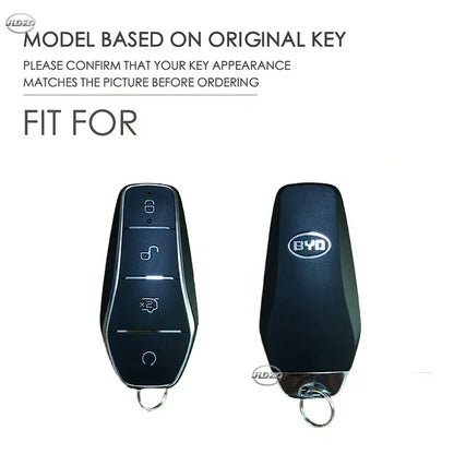 Étui pour clé de voiture en Silicone, support de chaîne, pour BYD Atto 3 Han EV Dolphin Song PRO Max Tang DM Yuan Dolphin E2 Qin PLUS