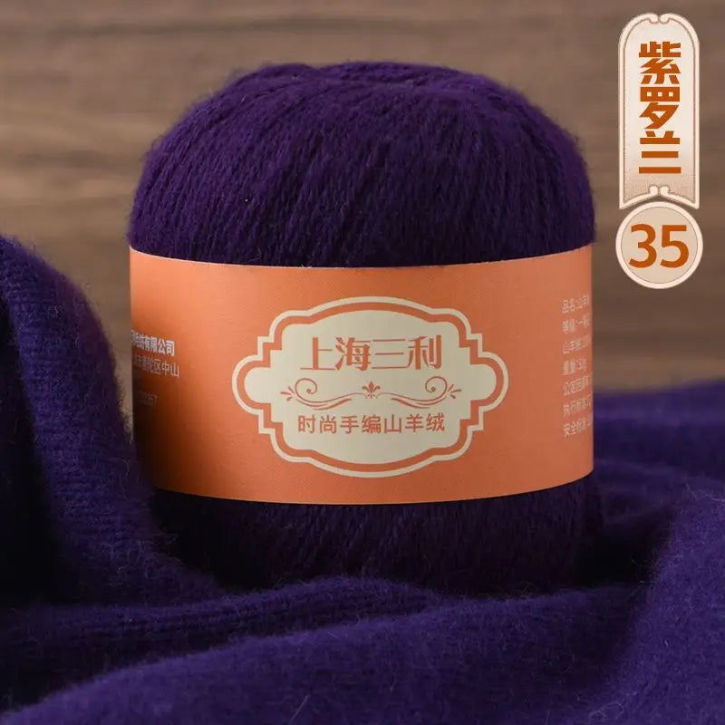 Fil de cachemire mongol chaud 100 g/ensemble, 3 plis, pour pull, gants, Crochet, écharpe à tricoter, fil de laine, doux pour la peau, uni, 100%