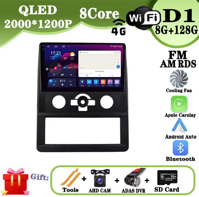 DSP راديو سيارة Carplay لـ Foton Royal Salon K1 G7 G9 GPS ملاحة Android Auto ستريو مشغل وسائط متعددة 4G Wifi BT
