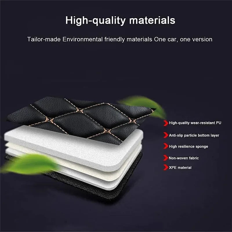 Tapis de sol de voiture en cuir pour BYD Yangwang U8 2023 2024 2025 2026, ensemble complet imperméable pour tous les temps