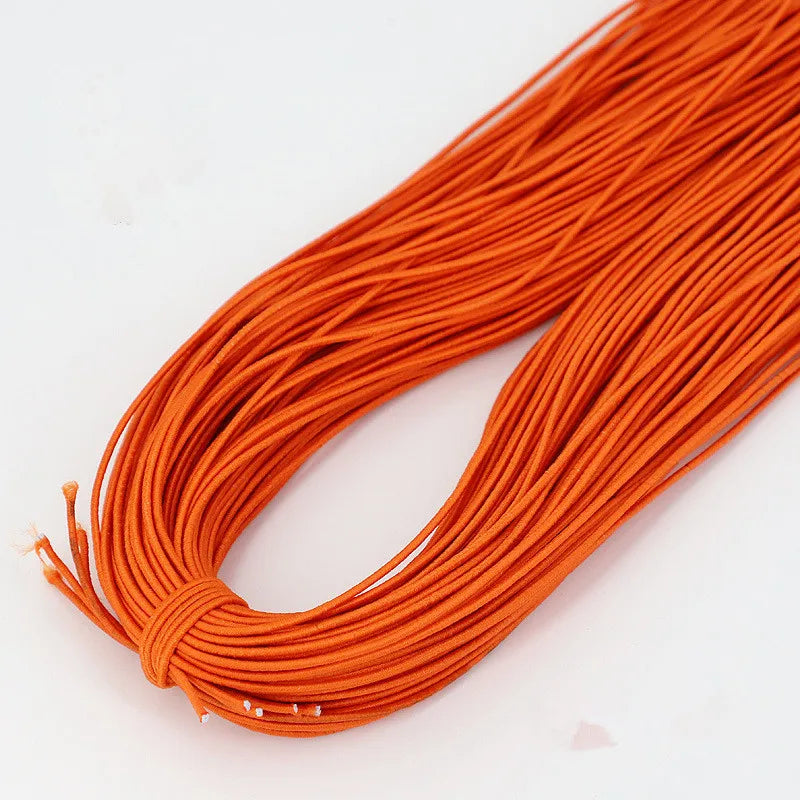 Bande élastique 1.0/ 1.2/ 1.5/ 2.0/ 2.5mm, fil élastique, perles faites à la main pour la fabrication de bijoux, accessoires de couture, bricolage