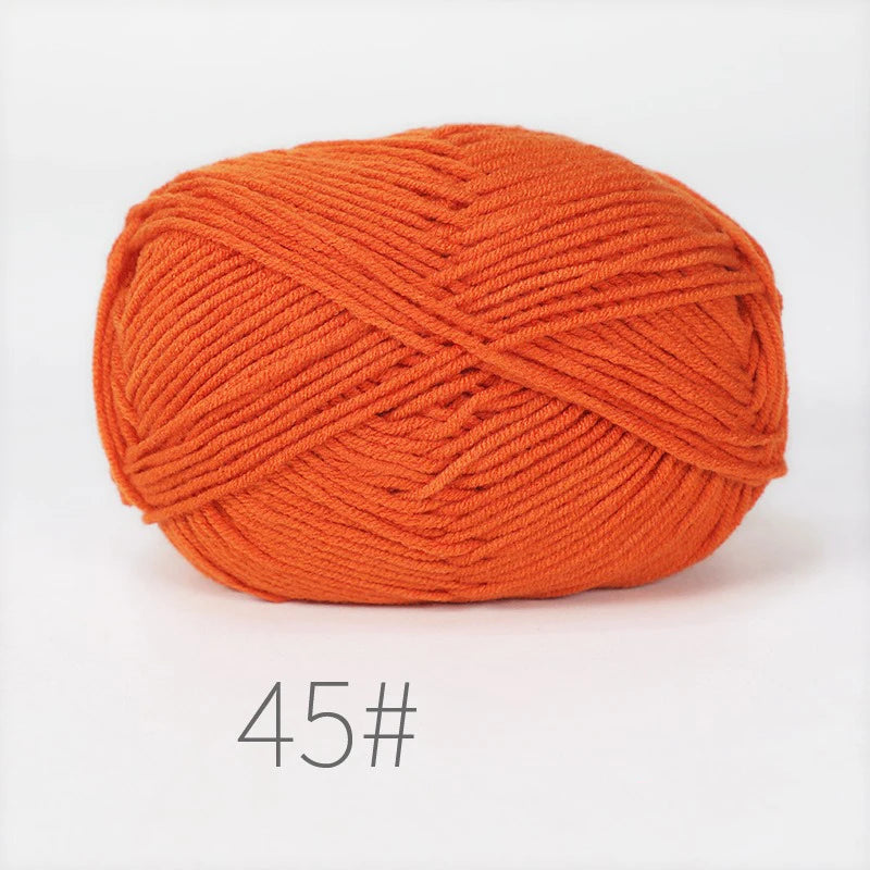 Nouveau 5 pièces 250g lait coton tricot laine fil couture teint Lanas pour Crochet artisanat pull chapeau poupées couture tricot outils