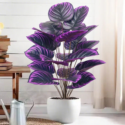 Grand palmier artificiel de 57 à 75cm, branches de plantes Monstera, feuilles de tortue en plastique, feuilles au toucher réel pour décoration de jardin de maison