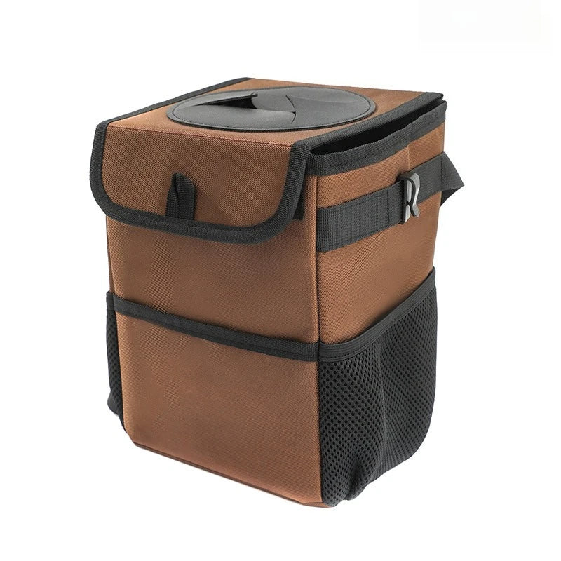 Poubelle de voiture étanche, poubelle étanche avec couvercle, poches de rangement, poubelle de véhicule polyvalente pour SUV