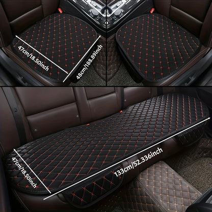 Kcimo 3 pièces coton et lin housse de siège de voiture ensemble universel housse de siège de voiture coussin protecteur de siège de voiture intérieur accessoires de voiture