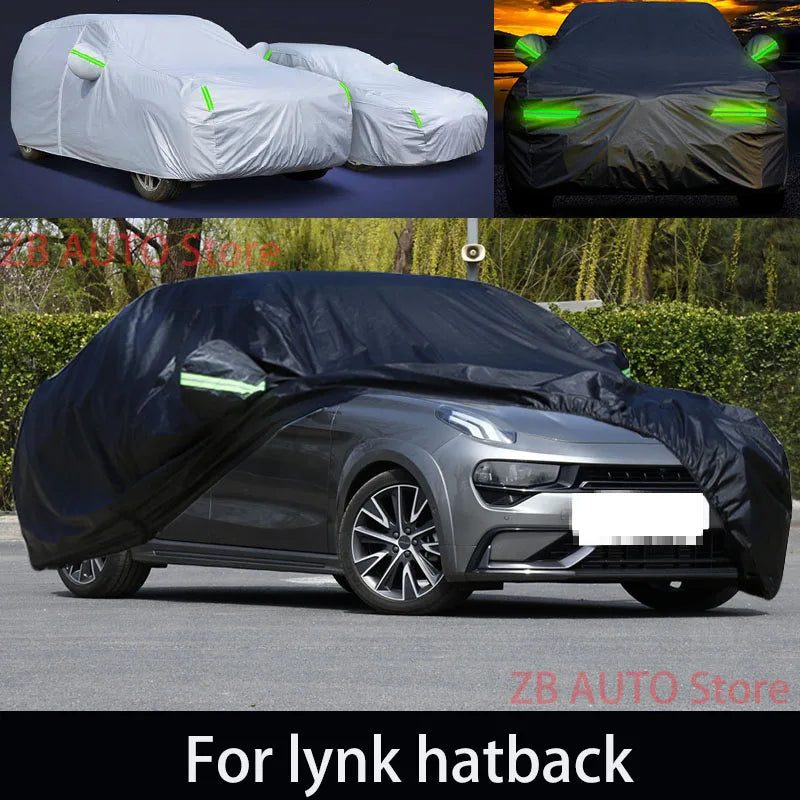 Pour lynk hatback Protection extérieure bâches de voiture complètes couverture de neige pare-soleil étanche à la poussière accessoires extérieurs de voiture