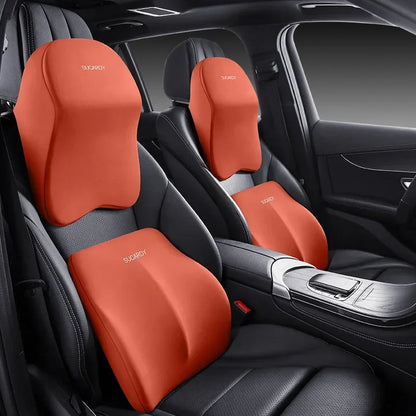 Nouvel appui-tête de voiture avec support lombaire, coussin en mousse à mémoire de forme pour le cou et protection des épaules pour un confort amélioré