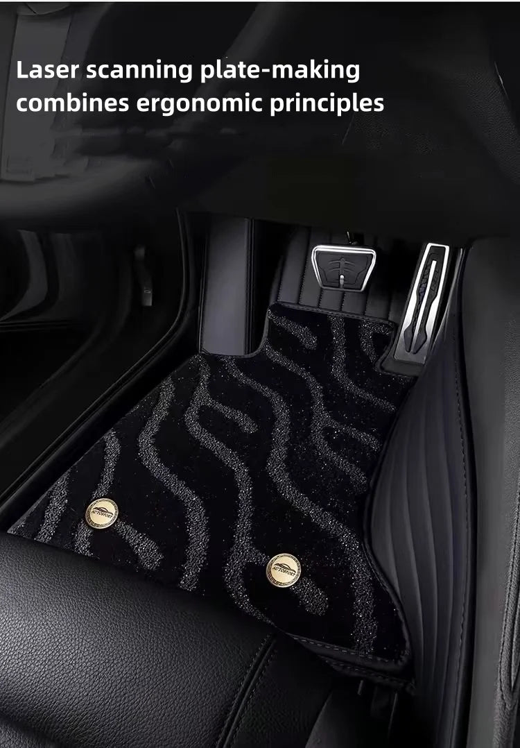 Tapis de pied de voiture en cuir, vente directe en gros