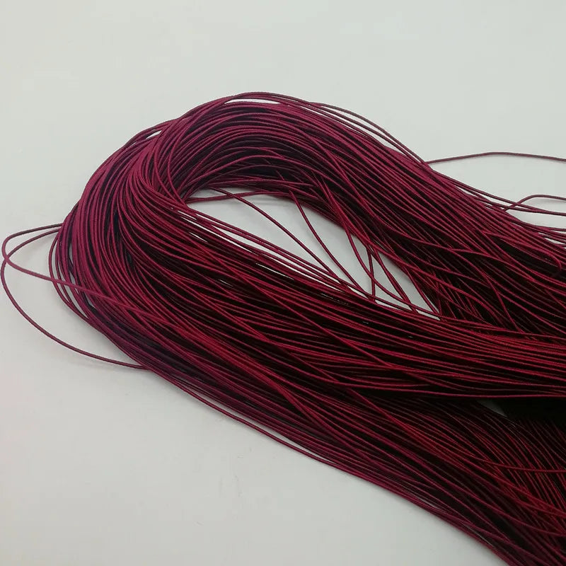 Bande élastique 1.0/ 1.2/ 1.5/ 2.0/ 2.5mm, fil élastique, perles faites à la main pour la fabrication de bijoux, accessoires de couture, bricolage