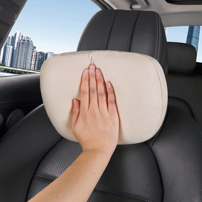 Appui-tête de voiture en coton à mémoire de forme, 2 pièces, Support de cou, accessoires de voiture, classe de siège, doux, universel, réglable, oreiller de voiture, coussin de repos du cou
