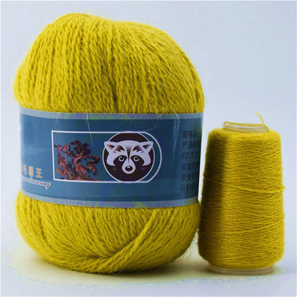 Fil de fourrure de vison pour fils pour tricoter et Crochet, fil de t-shirt en dentelle à 2 plis pour tricoter à la main, couture, 1 écheveau 340 M 50 + 20g