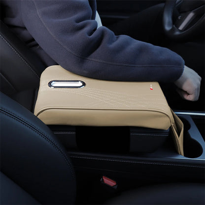 Boîte d'accoudoir de voiture en cuir, 1 pièce, housse de coussin de Protection avec sac de rangement pour Audi Sline A3 8P 8L 8V A4 B8 B6 B7 B9 A6