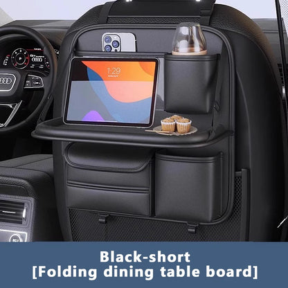 SEAMETAL – organisateur de dossier de siège de voiture, sac de rangement de siège arrière de voiture avec plateau de Table pliable, support de tablette, boîte à mouchoirs, accessoires de voiture