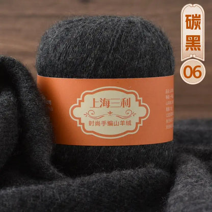 Fil de cachemire mongol chaud 100 g/ensemble, 3 plis, pour pull, gants, Crochet, écharpe à tricoter, fil de laine, doux pour la peau, uni, 100%