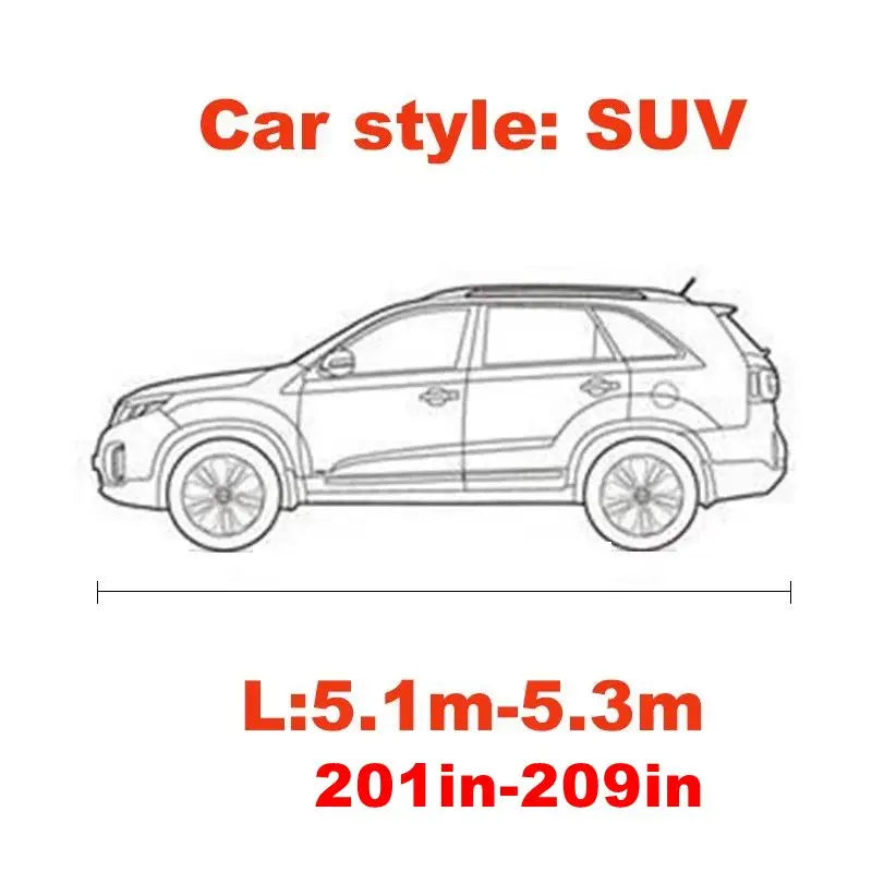 Housse de voiture extensible universelle, résistante au soleil, coupe-vent, anti-poussière, résistante aux rayures, Protection UV pour voiture de sport, berline, SUV, style de beauté