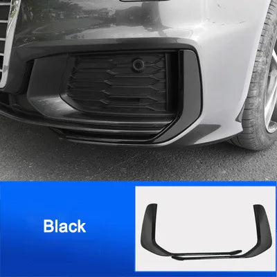 Autocollants de décoration pour phares antibrouillard avant de voiture, pour Audi A6 C8 19-21, couverture de cadre ABS chromé, accessoires extérieurs automobiles