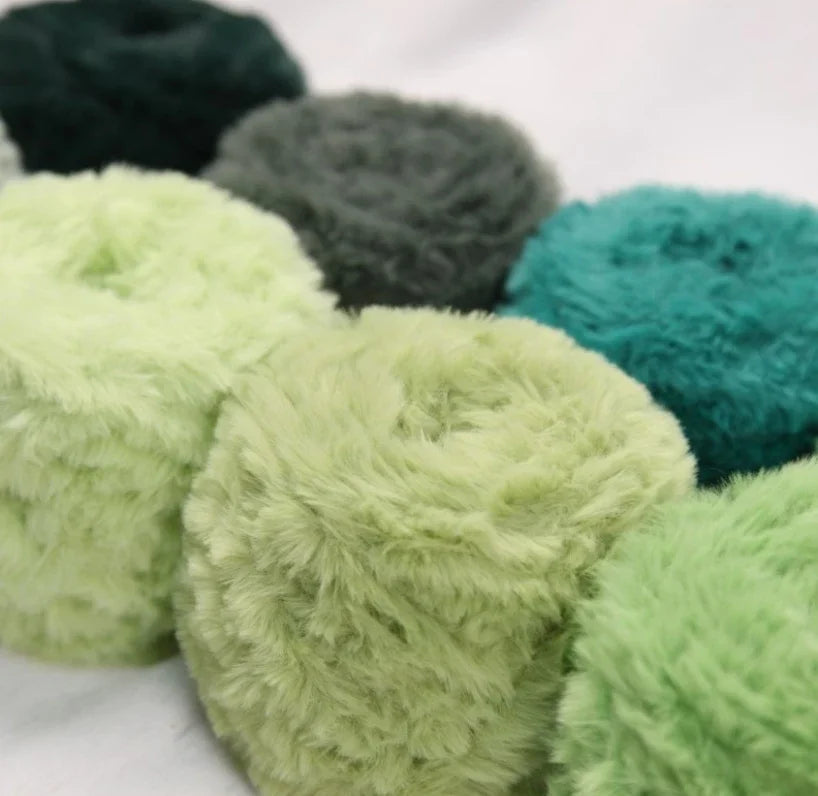Fil de fourrure Super doux, 1 œuf de 100 grammes, fil de fausse fourrure épais et moelleux pour cils, accessoires et couvertures pour écharpe tricotée au Crochet
