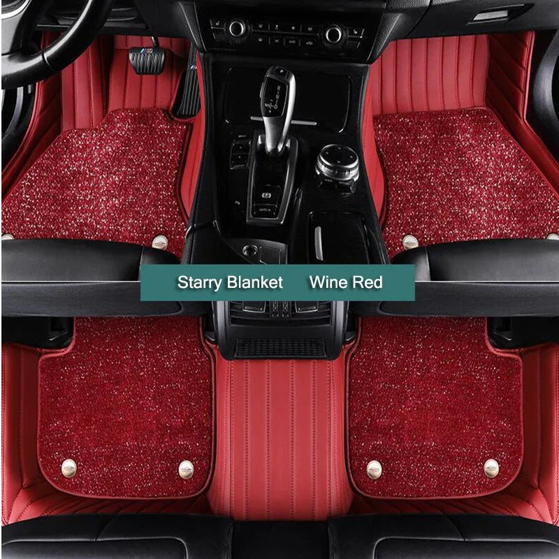 Tapis de sol de voiture personnalisé pour KIA Carnival Sedona VQ, Double couche, accessoires, doublures de sol en cuir, accessoires de voiture