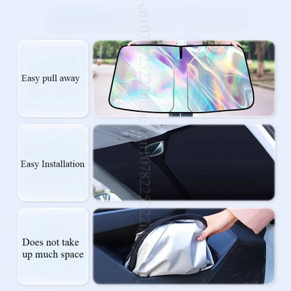 Pare-soleil pliable pour pare-brise de voiture BYD Sealion 07 BYD Sealion 7 2024 2025, accessoires d'isolation thermique avant amry