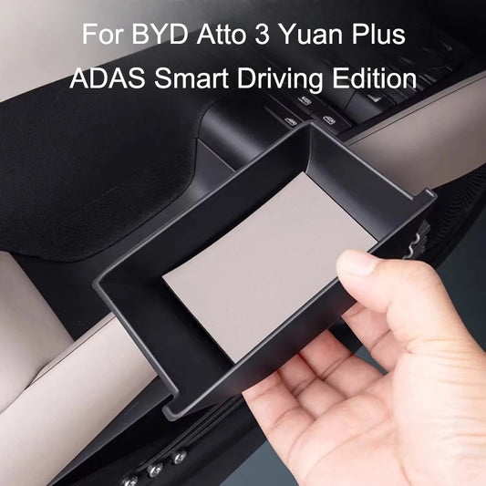 صندوق تخزين لمقبض باب السيارة BYD Atto 3 Yuan Plus ADAS إصدار القيادة الذكية، منظم صينية جلدي، ملحقات داخلية