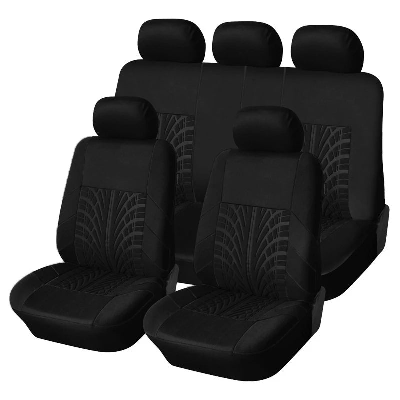 Ensemble de housses de siège de voiture universelles, 2/5 pièces, adaptées à la plupart des housses de voiture avec détails de pneus, adaptées aux housses de siège indépendantes, protection des sièges
