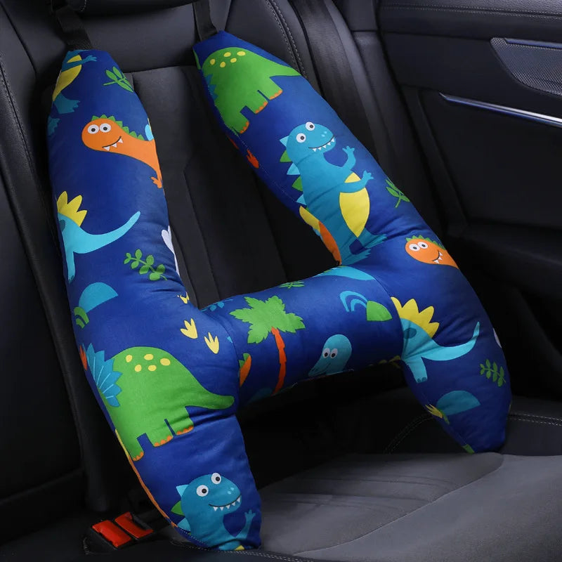 Cute Animal Pattern Kid Neck Head Support, U-Shape Children Travel Pillow Cushion for Car Seat, Safety Neck Pillow for Kids